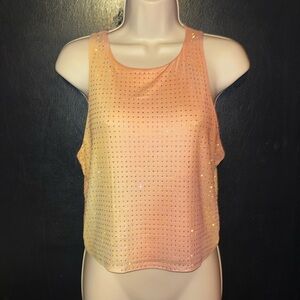 NWOT Bailey 44 sparkling tank top. Tan and brown tie dyed effect. Sz medium.